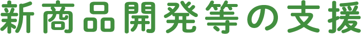 新商品開発等の支援